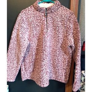 Super cute fluffy quarter zip